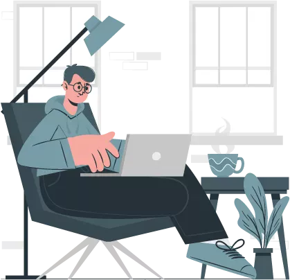 Rejestrujący się człowiek